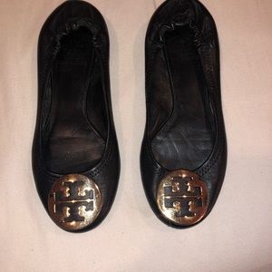 Tory Burch Minnie Travel Leather Ballet Flats
